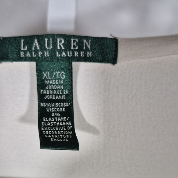 Lauren Ralph Lauren Cream Long Sleeve Blouse - Picture 2 of 7